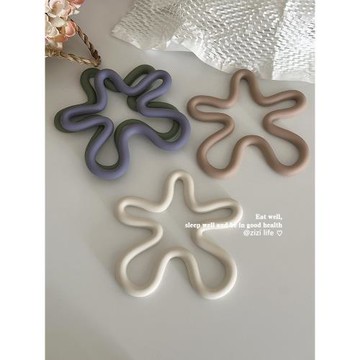 北歐風硅膠隔熱墊餐墊鍋墊ins風創意廚房湯碗盤子墊杯墊茶壺墊