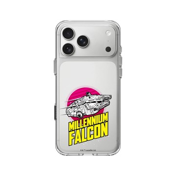 iPhone 17 Pro Max Clear Case（相機按鈕） 透明 - 迪士尼-星際大戰 Star Wars - 千年鷹-美式復古