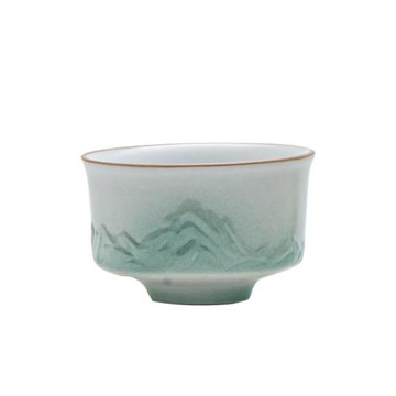 山意小茶杯家用功夫茶具套裝品茗杯單個陶瓷待客6只裝手工主人杯