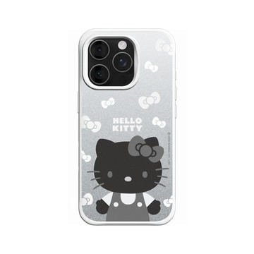 iPhone 16 Pro SolidX 白 - 三麗鷗-Hello Kitty - 簡約系列-黑白造型