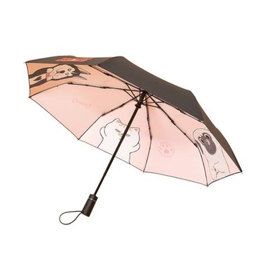 吾皇貓全自動雨傘女晴雨兩用防風戶外太陽傘遮陽傘加厚黑膠涂層三