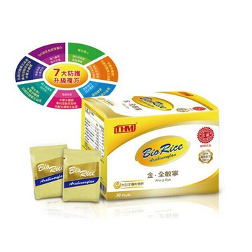 台灣康醫 BioRice金.全敏寧1000mg*30包/盒 原敏菁