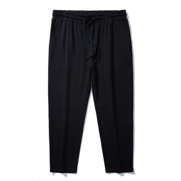 380斤300斤以上特肥特胖黑色休閑褲男加肥加大碼運動褲直筒秋褲子