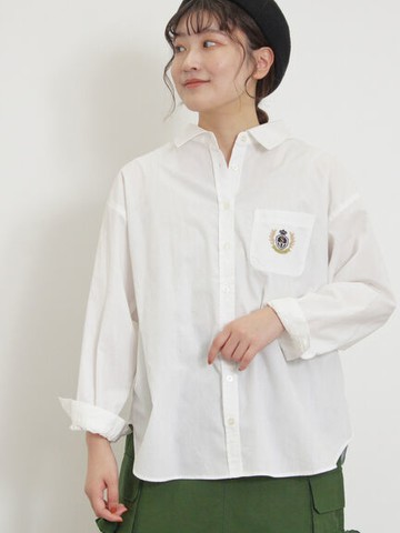 精緻刺繡圖案長袖襯衫(0F000556810) - Samansa Mos2