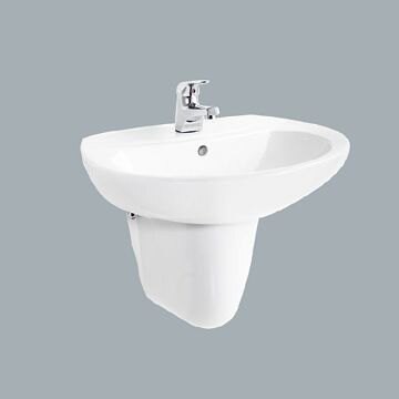 HCG伊頓增安全洗臉盆短柱/不含水龍頭/L2685SAdbR+F4182Adb