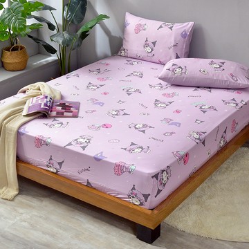 Abelia X 三麗鷗授權 天絲床包枕套組-酷洛米睡衣派對 - 加大180x186cm