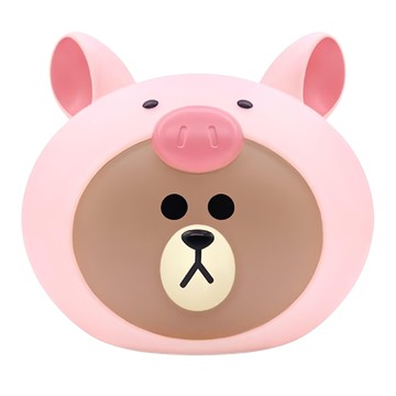 GARMMA LINE 叢林款存錢筒公仔 可愛熊大造型 療癒系擺飾  小豬熊大  1個