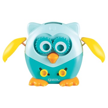 Learning Resources 糊塗貓頭鷹呼特 適合 18 個月以上兒童 趣味互動  藍色  1組
