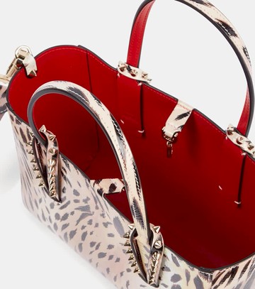 Christian Louboutin Cabata Mini leopard-print leather tote bag