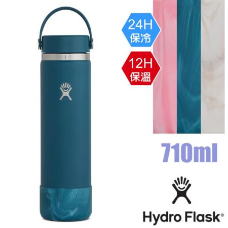 ★【Hydro Flask】寬口不鏽鋼真空保冷保溫瓶.保溫壺_HFLEW24BTSF21B 月影藍