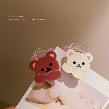 可愛小熊抓夾少女氣質小號發抓劉海夾百搭發爪日韓簡約發卡發飾品