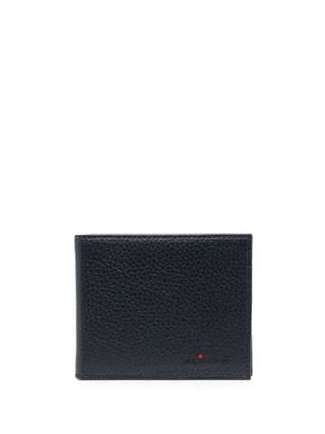 Kiton - leather grained wallet - men - Calf Leather - One Size - Blue