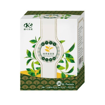 歐可茶葉 冷泡茶 四季春青茶(16包/盒)【蝦蝦果園】