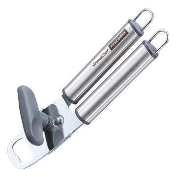 tescoma Grandchef 旋轉開瓶開罐器  1個  銀色