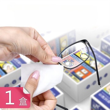 【荷生活】防霧型眼鏡擦拭濕紙巾 獨立包裝鏡片污漬水痕指印油光清潔濕巾-1盒