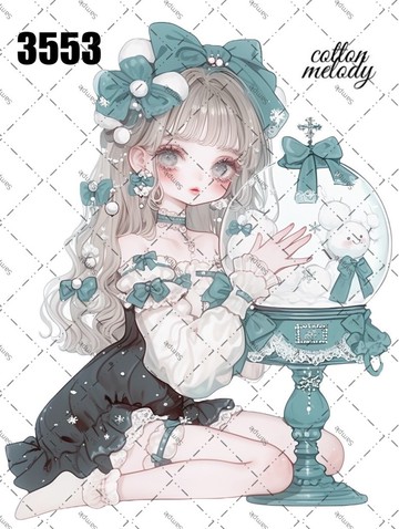 original sticker no.3553 人物貼紙 原創貼紙 原創人物貼紙 裝飾貼紙 cotton melody