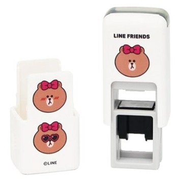 訂製迴墨會計章A820/LINE FRIENDS-熊美