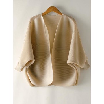 (免運)三宅褶皺2024秋季新款簡約寬松蝙蝠衫