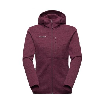 mammut 長毛象 女 arctic iv ml hooded af 刷毛連帽外套葡萄酒紅10