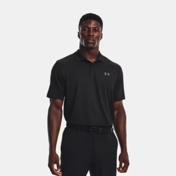 UNDER ARMOUR 短袖上衣 男 POLO衫 MATCHPLAY 黑 1377374-001