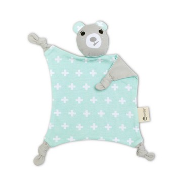 有機棉安撫巾 – 比利小熊(綠十字) Billie