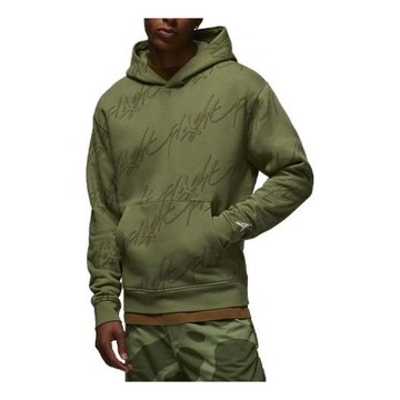 Air Jordan Flight Graphic Fleece Pullover Hoodie 'Green'