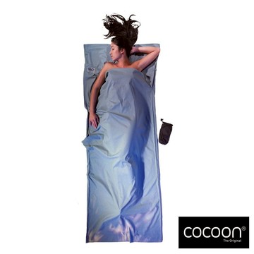 【COCOON】 旅行睡袋內套-單人『仙人掌藍』CT14 戶外 露營 登山 健行 睡袋 內套 蓄熱 保暖