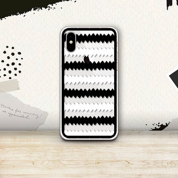 黑白光波衝 黑白系列 支援各品牌手機殼CSAI16