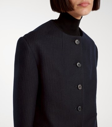 Khaite Jameson pinstripe wool-blend jacket