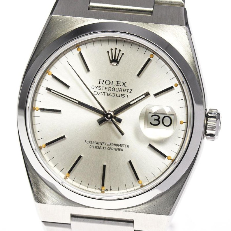 ☆良品【ROLEX】ロレックス デイトジャスト オイスタークォーツ 17000 メンズ_692238 【232】【ev20】 |  LINEブランドカタログ