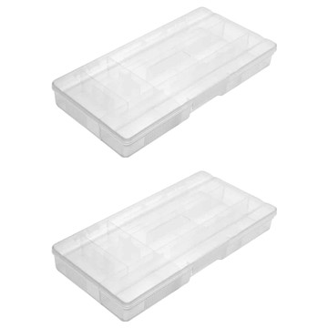 livinbox 風格小集盒  內附隔片  可自訂格子大小  透明  2個