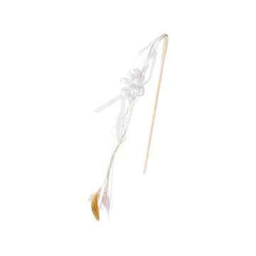 寵物專區 3Coins羽毛絲帶款逗貓棒 1st (JN5052)