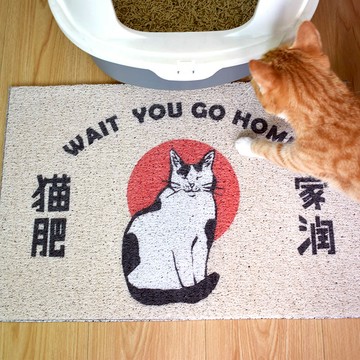 貓砂墊防帶出落砂墊防外濺集砂控砂磨爪睡墊耐磨耐咬地墊寵物通用