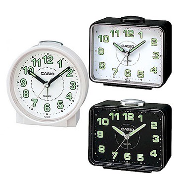 【CASIO 】夜間指針桌上方型簡約鬧鐘(任選均一價)
