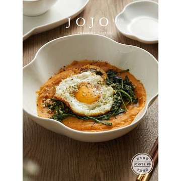 JOJO'S L. PD.rent.餐具套裝白瓷米飯碗湯碗盤子創意高級感 |縣租