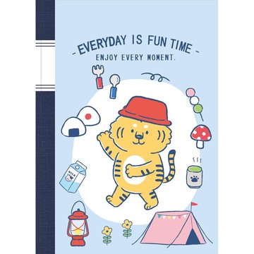 【第2件0元】森活趣 空白厚筆記 25K-露營