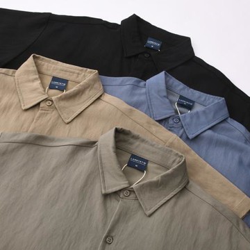 設計師款！腔調拉滿！立體廓形裁剪！夏季男士工裝休閑短袖襯衫