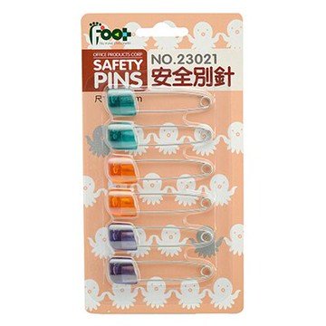 【文具通】足勇23021 安全別針 大 52mm 6支入 P2020054【APP滿額下單10%點數(單一帳號最高5000點)】1/31止