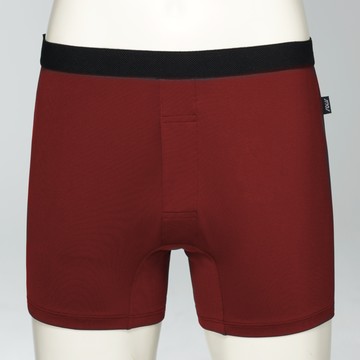 【SOLIS】急凍俠系列M-XXL素面合身四角男內褲(棗紅色)