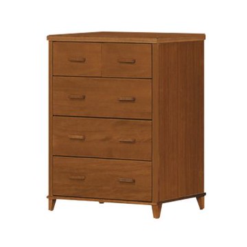 文創集 克朵拉3.4尺實木五抽斗櫃-101x54x117cm免組