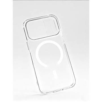 熊貓吉新款超薄適用蘋果iPhone17pro透明手機殼16promax不變黃PC磁吸15p透黑簡約高級裸感情侶diy硬殼素材殼