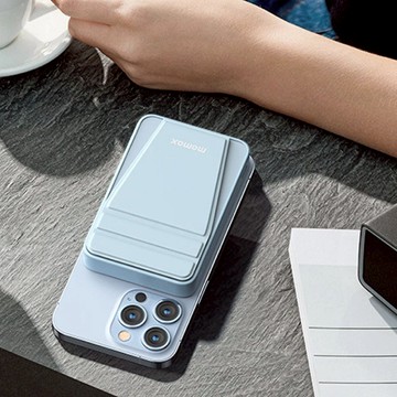 Q.Mag Power 9 磁吸無線充行動電源5000mAh(附支架)IP109 紫