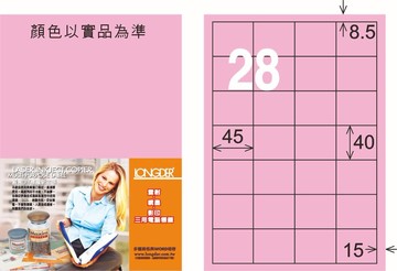 【龍德】LD-845 雷射、噴墨、影印三用電腦標籤 40x45mm 20大張/包 (5色)【APP滿額下單10%點數(單一帳號最高5000點)】1/31止