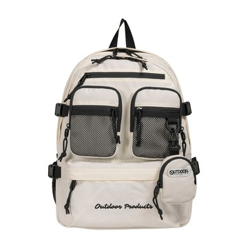 【OUTDOOR】率性學院15.6吋電腦後背包-象牙白 OD253119IV