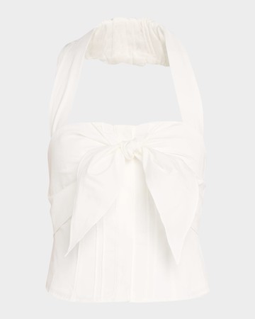 Liliana Cotton Poplin Halter Top