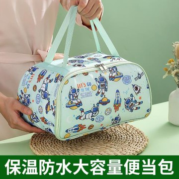 上班族保溫袋手提防水防油鋁箔手拎飯兜帶飯便當飯盒袋子學生兒童