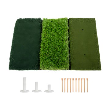 AD-ROCKET 三合一高爾夫果嶺揮桿練習墊/打擊草皮練習器/高爾夫練習器  64 x 40cm  1個  綠色