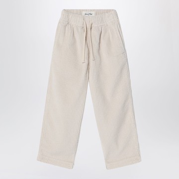 Padow écru ribbed trousers