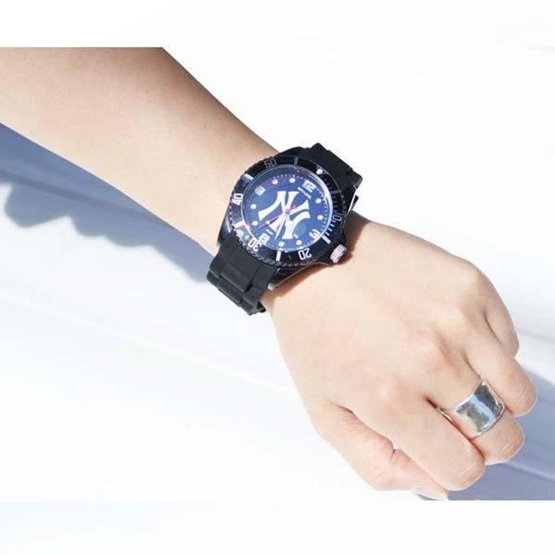 ヤンキース 腕時計 アナログ ウォッチ シリコン MLB NY NEW YORK  