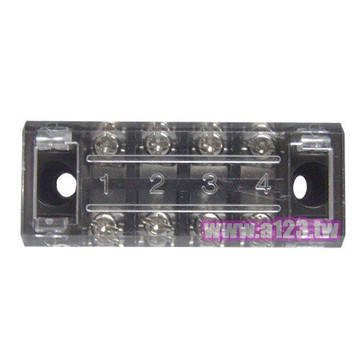 固定端子台(附保護蓋) 4P 15A